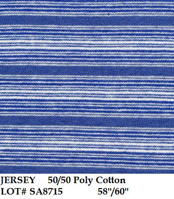 Jersey Cotton & Poly Cotton Stripe