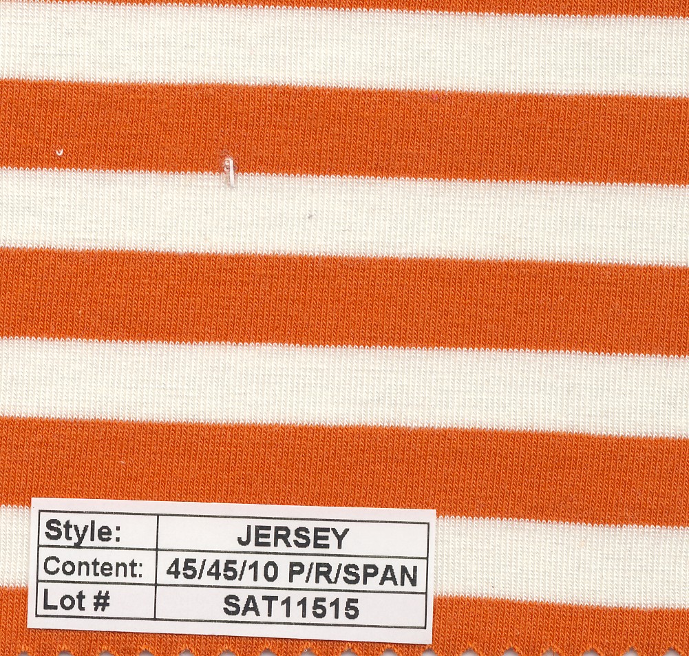 Jersey poly rayon spandex Stripe 1/2''