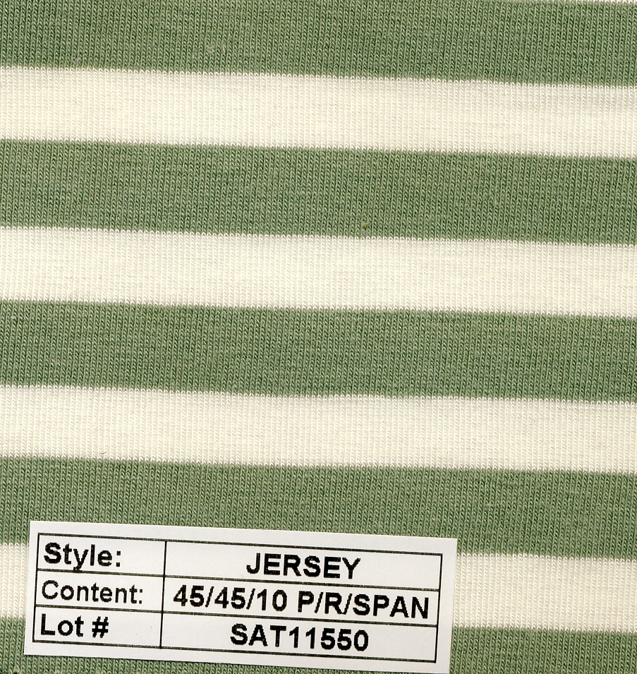 Jersey poly rayon spandex Stripe 1/2''