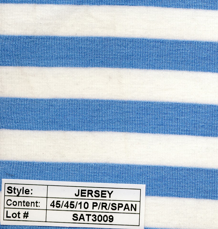 Jersey poly rayon spandex Stripe 1/2''