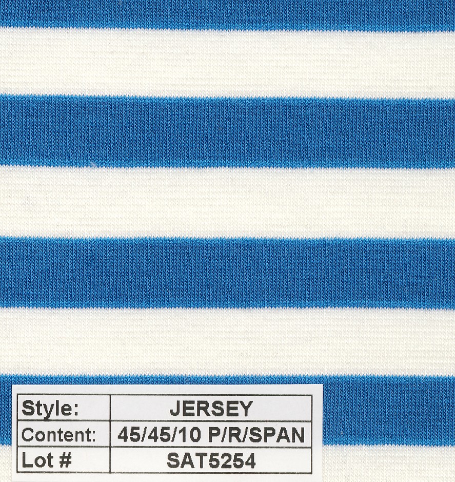 Jersey poly rayon spandex Stripe 1/2''