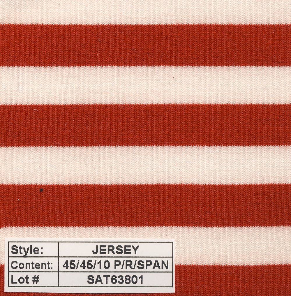 Jersey poly rayon spandex Stripe 1/2''