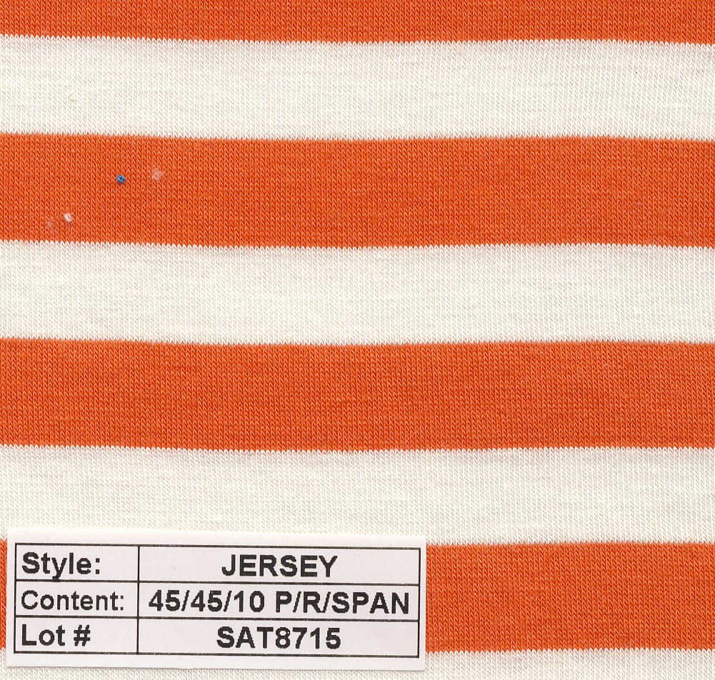 Jersey poly rayon spandex Stripe 1/2''